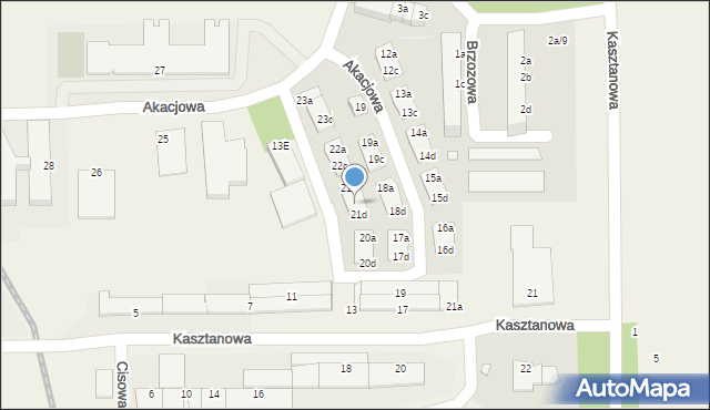 Skarbimierz-Osiedle, Akacjowa, 21c, mapa Skarbimierz-Osiedle