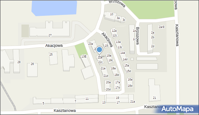 Skarbimierz-Osiedle, Akacjowa, 22a, mapa Skarbimierz-Osiedle