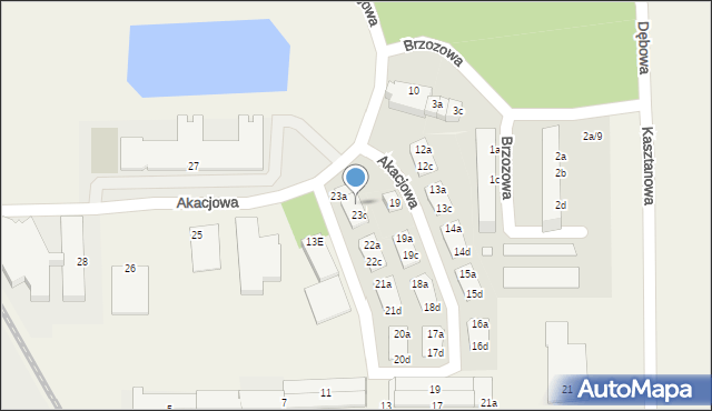 Skarbimierz-Osiedle, Akacjowa, 23b, mapa Skarbimierz-Osiedle