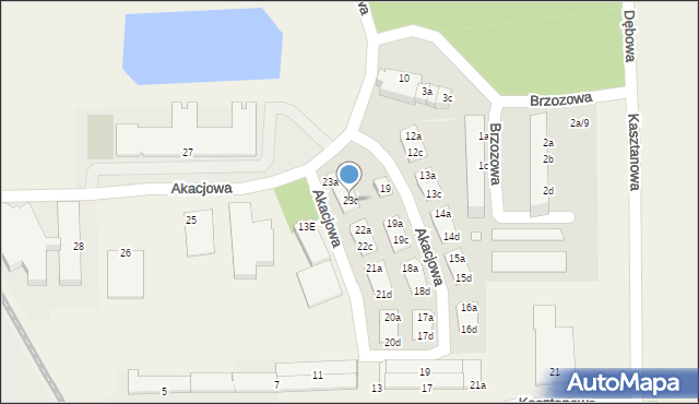 Skarbimierz-Osiedle, Akacjowa, 23c, mapa Skarbimierz-Osiedle