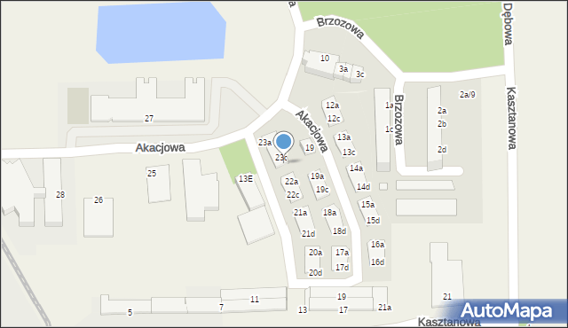 Skarbimierz-Osiedle, Akacjowa, 23d, mapa Skarbimierz-Osiedle