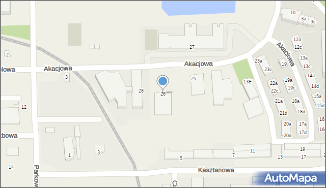 Skarbimierz-Osiedle, Akacjowa, 26, mapa Skarbimierz-Osiedle