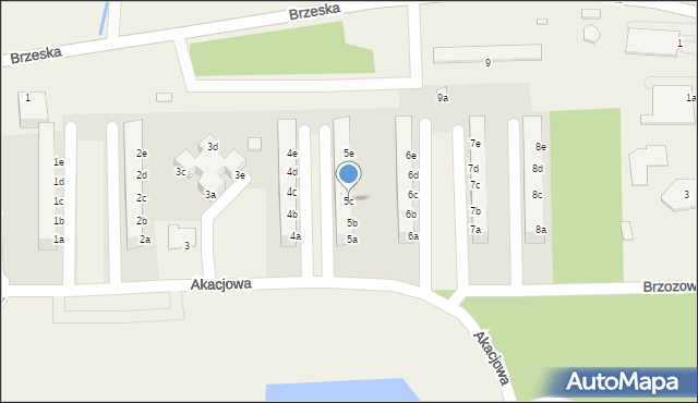 Skarbimierz-Osiedle, Akacjowa, 5c, mapa Skarbimierz-Osiedle