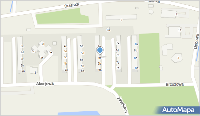 Skarbimierz-Osiedle, Akacjowa, 6c, mapa Skarbimierz-Osiedle