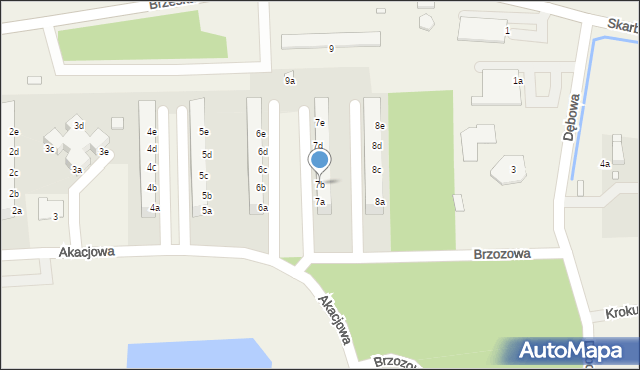 Skarbimierz-Osiedle, Akacjowa, 7b, mapa Skarbimierz-Osiedle