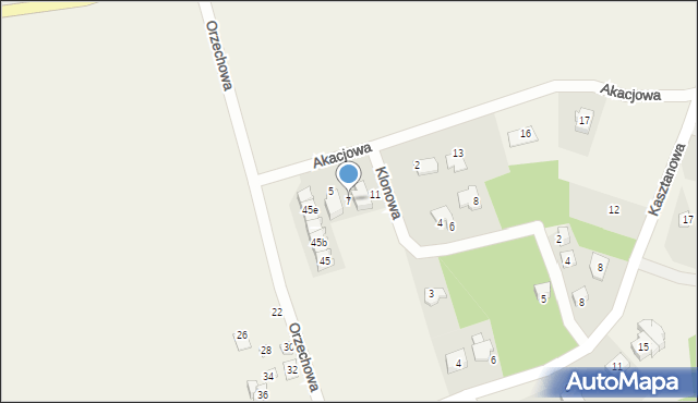 Skorochów, Akacjowa, 7, mapa Skorochów