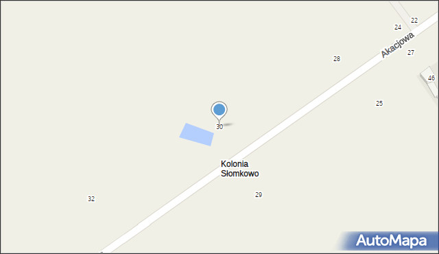 Słomkowo, Akacjowa, 30, mapa Słomkowo