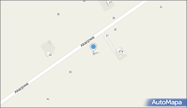 Słomkowo, Akacjowa, 33, mapa Słomkowo