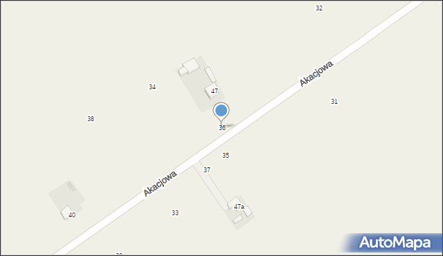 Słomkowo, Akacjowa, 36, mapa Słomkowo