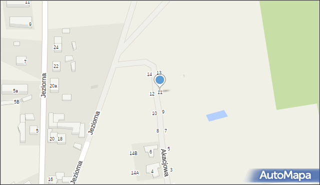 Smołdzino, Akacjowa, 11, mapa Smołdzino