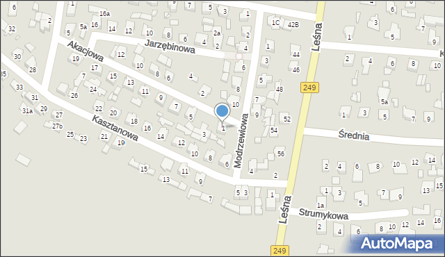 Solec Kujawski, Akacjowa, 1, mapa Solec Kujawski