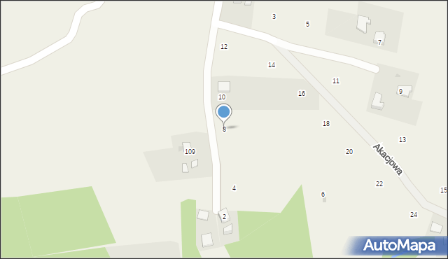 Staszkówka, Akacjowa, 8, mapa Staszkówka