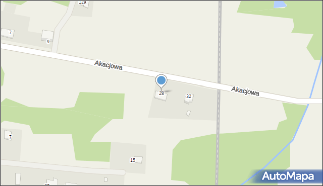 Stefanówka, Akacjowa, 28, mapa Stefanówka