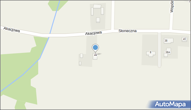 Stefanówka, Akacjowa, 44, mapa Stefanówka