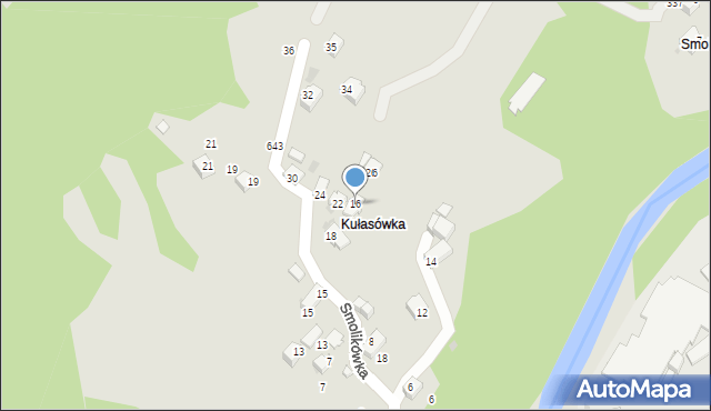 Sucha Beskidzka, Akacjowa, 16, mapa Sucha Beskidzka