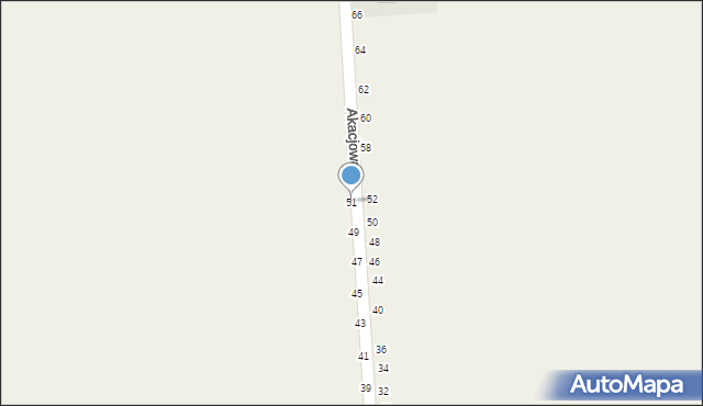 Wapiennik, Akacjowa, 51, mapa Wapiennik