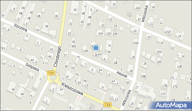 Warszawa, Akurat, 6, mapa Warszawy