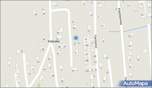 Wieliczka, Akacjowa, 8P, mapa Wieliczka