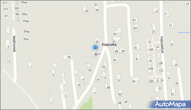 Wieliczka, Akacjowa, 9B, mapa Wieliczka