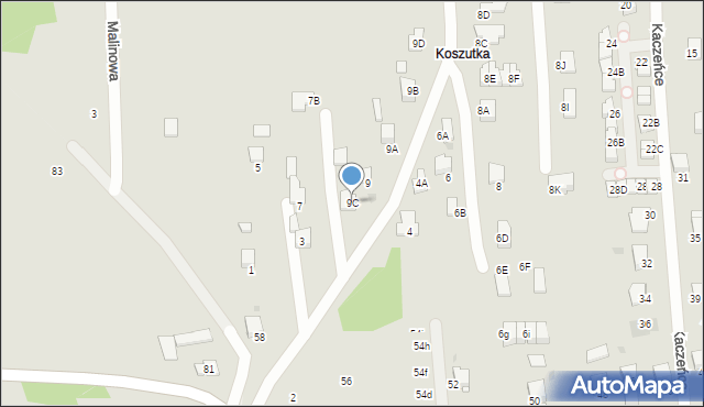 Wieliczka, Akacjowa, 9C, mapa Wieliczka