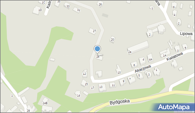 Wyrzysk, Akacjowa, 16, mapa Wyrzysk