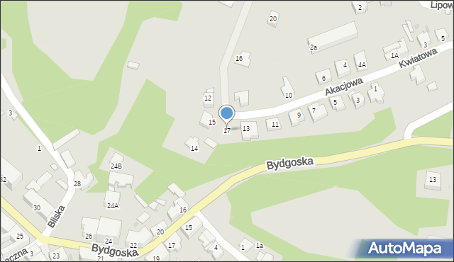 Wyrzysk, Akacjowa, 17, mapa Wyrzysk