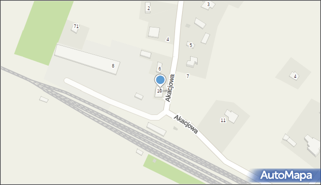 Zbydniów, Akacjowa, 8, mapa Zbydniów