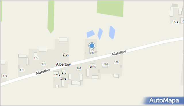 Albertów, Albertów, 167, mapa Albertów