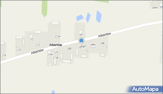 Albertów, Albertów, 167A, mapa Albertów