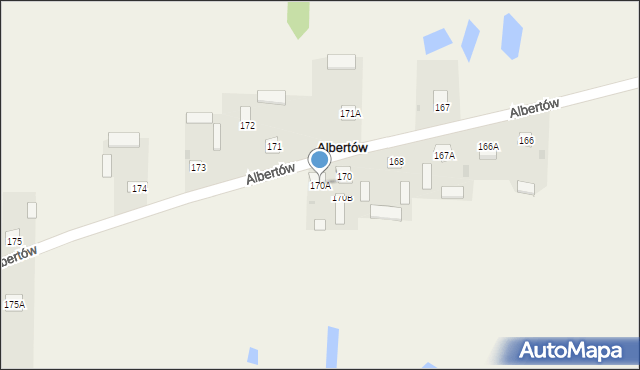 Albertów, Albertów, 170A, mapa Albertów