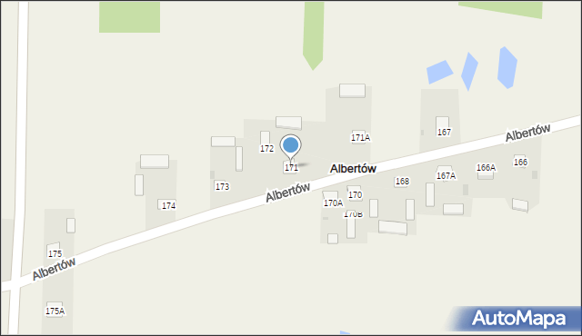 Albertów, Albertów, 171, mapa Albertów