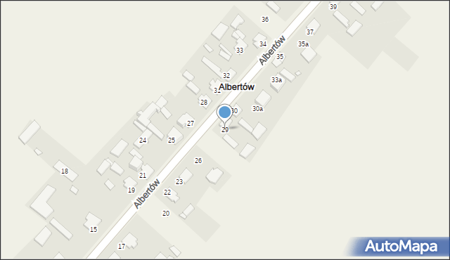 Albertów, Albertów, 29, mapa Albertów