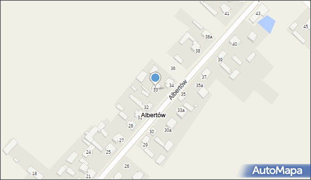 Albertów, Albertów, 33, mapa Albertów