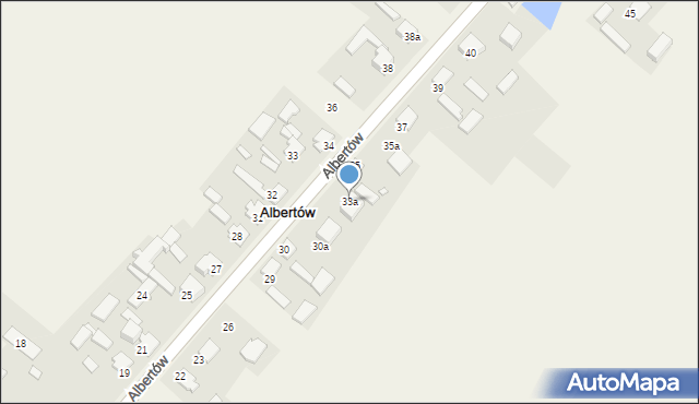 Albertów, Albertów, 33a, mapa Albertów