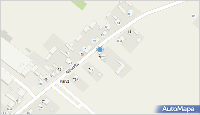 Albertów, Albertów, 78, mapa Albertów