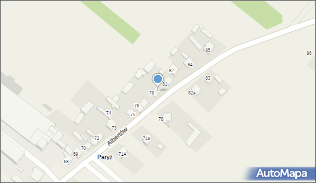 Albertów, Albertów, 80, mapa Albertów