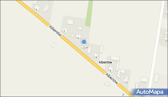 Albertów, Albertów, 7, mapa Albertów