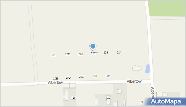 Albertów, Albertów, 22C, mapa Albertów