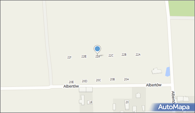 Albertów, Albertów, 55C, mapa Albertów