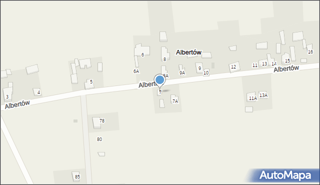 Albertów, Albertów, 7, mapa Albertów