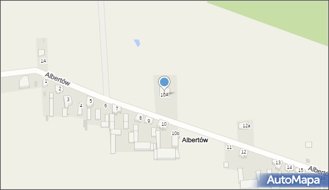 Albertów, Albertów, 10A, mapa Albertów