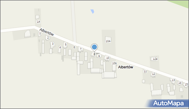 Albertów, Albertów, 8, mapa Albertów