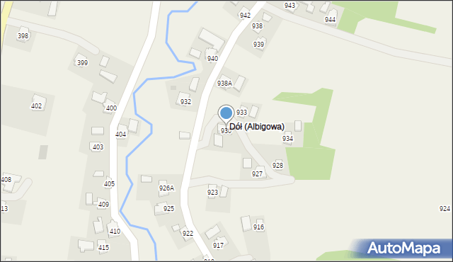 Albigowa, Albigowa, 930, mapa Albigowa