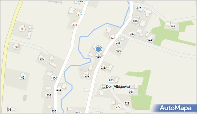 Albigowa, Albigowa, 940, mapa Albigowa