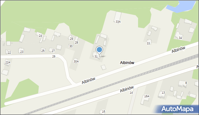 Albinów, Albinów, 32, mapa Albinów