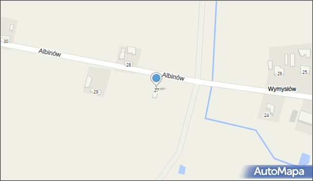 Albinów, Albinów, 27, mapa Albinów