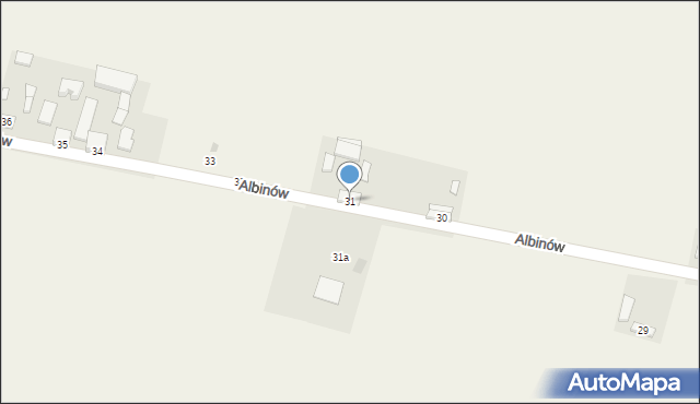 Albinów, Albinów, 31, mapa Albinów