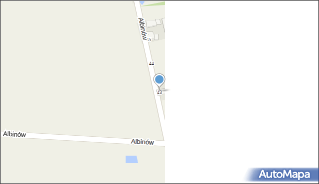 Albinów, Albinów, 43, mapa Albinów