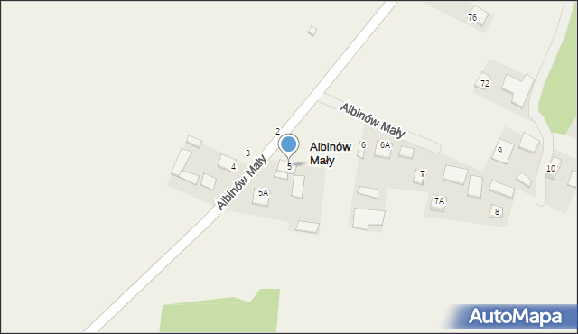 Albinów Mały, Albinów Mały, 5, mapa Albinów Mały
