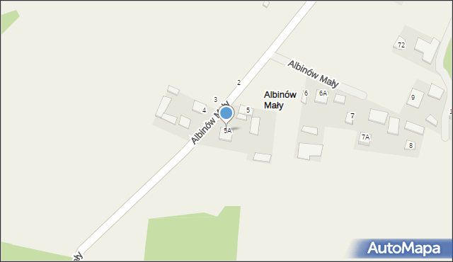Albinów Mały, Albinów Mały, 5A, mapa Albinów Mały
